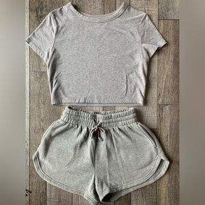 Wild Fable Heather Gray Lounge Set